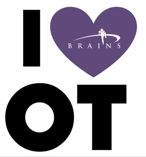 I heart brains OT vector graphic